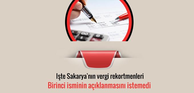 İşte Sakarya'nın vergi rekortmenleri