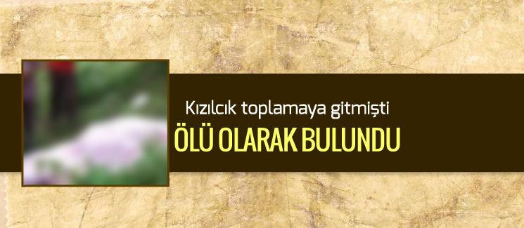 Bahçede ölü olarak bulundu