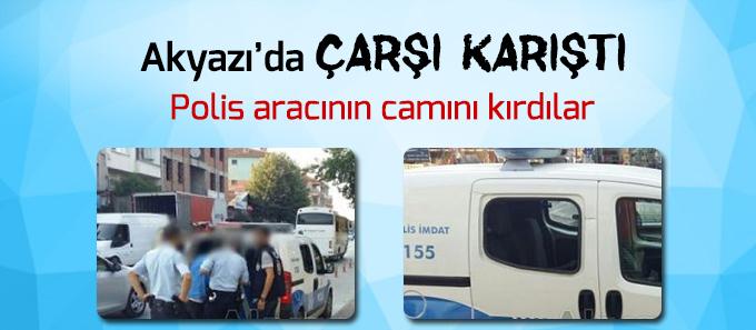 Akyazı çarşı içinde iki grup arasında kavga çıktı