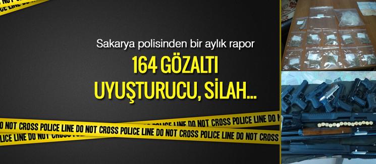 Sakarya polisinden bir aylık rapor: 45 kişi tutuklandı!