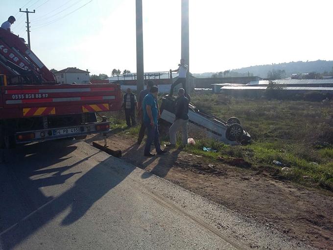 Karasuda trafik kazası: 2 yaralı