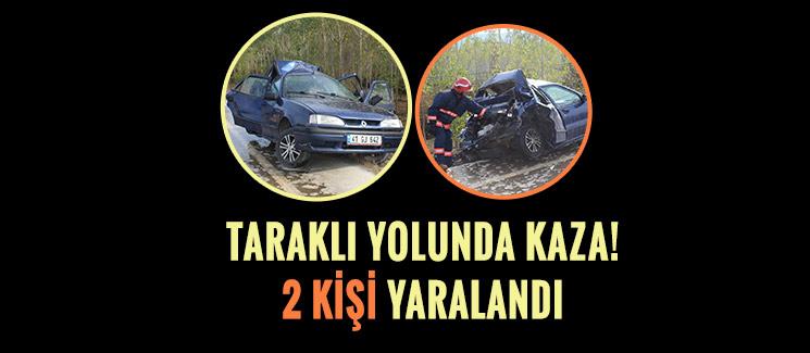 Otobüs otomobile arkadan çarptı: 2 yaralı