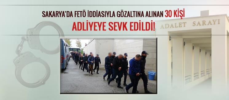 Gözaltına alınan 30 kişi adliyeye sevk edildi