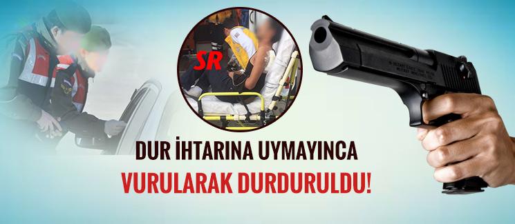 Dur ihtarına uymadı, vurularak durduruldu! 