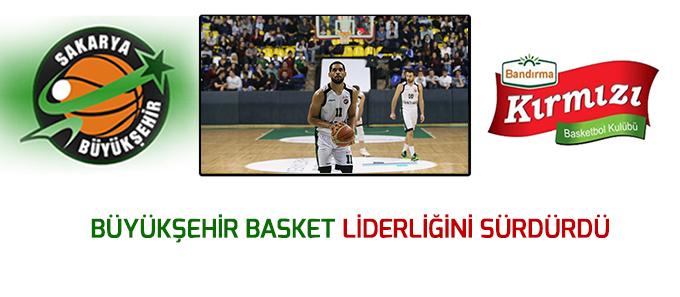 Büyükşehir Basket liderliğini sürdürdü