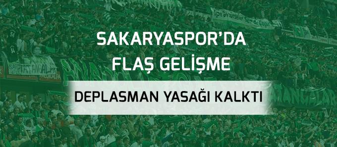 Sakaryaspor'da deplasman yasağı kaldırıldı