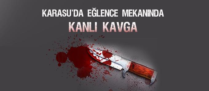 Karasu'da bıçaklı kavga