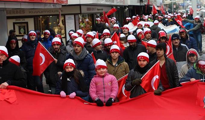 Sarıkamış Şehitlerini anma yürüyüşü 