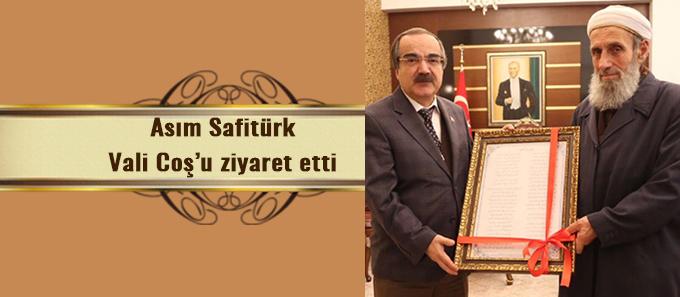 Baba Safitürk, Vali Coş'u ziyaret etti