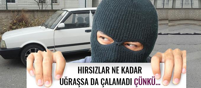 Otomobili çalmaya kalktılar ama...