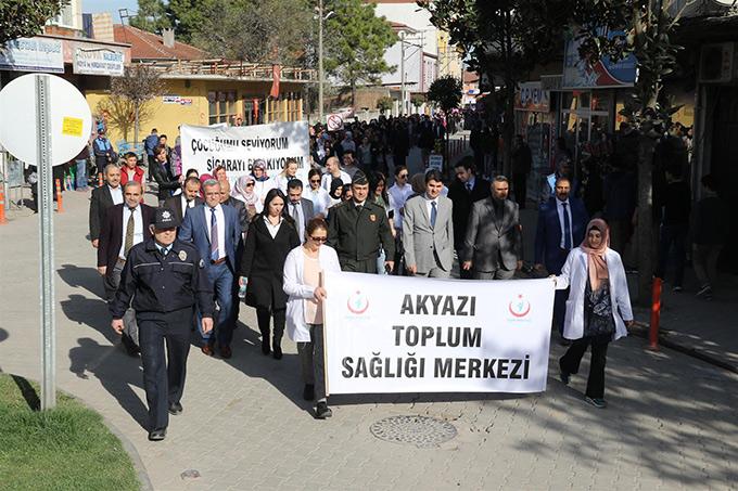 Sağlıklı yaşam için yürüdüler