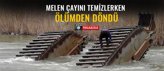 Melen Çayı'nı temizlerken ölümden döndü