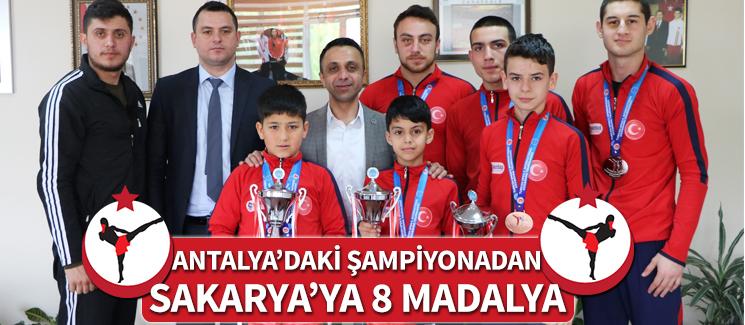 Antalya'daki şampiyonadan Sakarya'ya 8 madalya