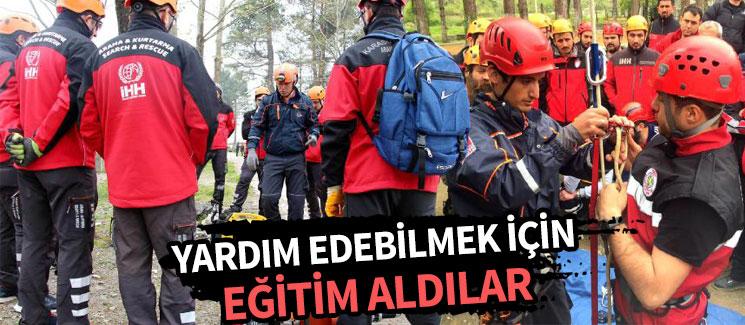 Yardım edebilmek için eğitim aldılar