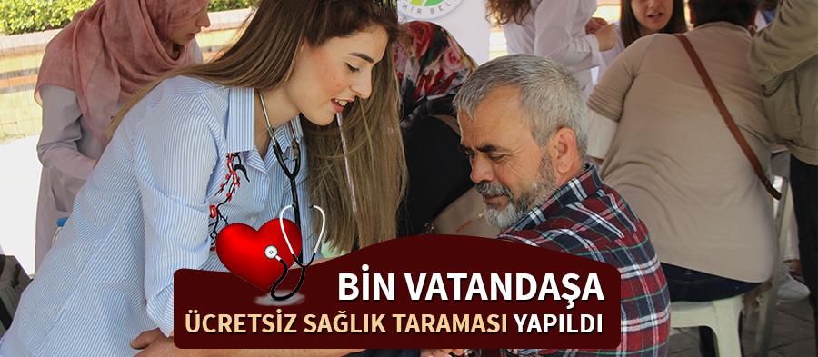 Bin vatandaşa ücretsiz sağlık taraması yapıldı