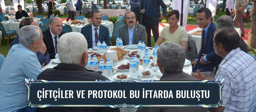 Çiftçiler ve protokol bu iftarda buluştu