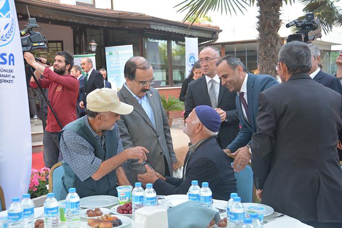 Çiftçiler ve protokol bu iftarda buluştu