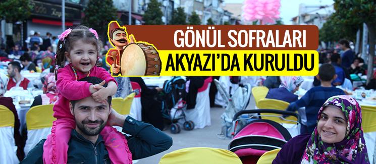 Gönül sofraları Akyazı'da kuruldu