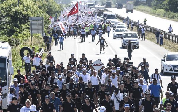 Yürüyüşün 17. günü Akyazı'dan başladı