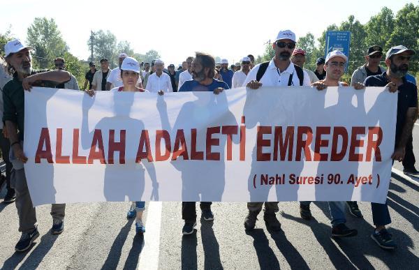 Yürüyüşün 17. günü Akyazı'dan başladı