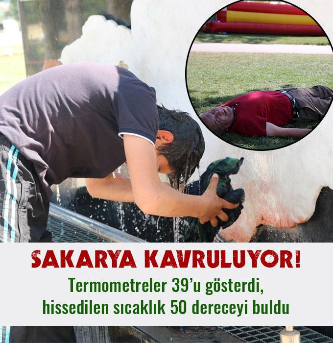 Sakaryada termometreler 39 dereceyi gösterdi