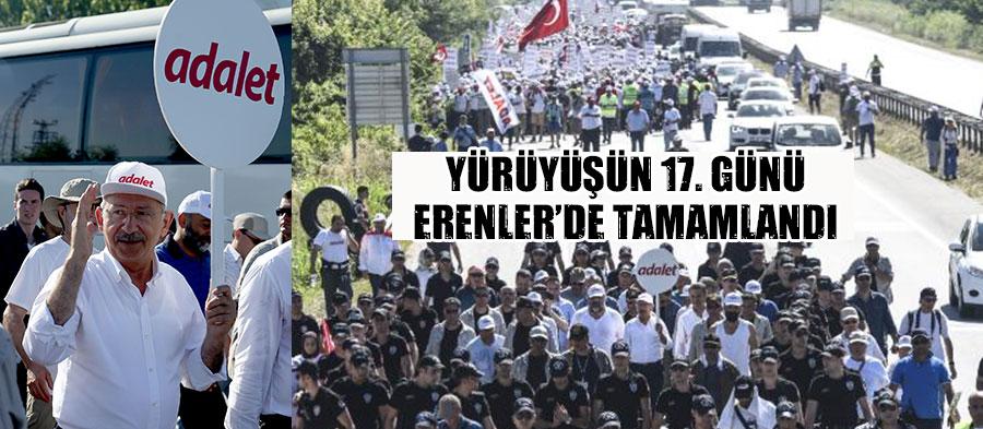 Yürüyüşün 17. günü Akyazı'dan başladı