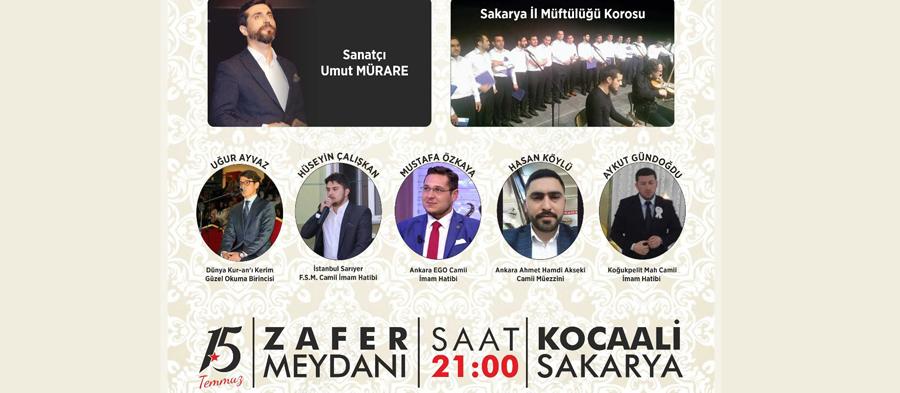 Kocaali'de 15 Temmuz programı belli oldu 