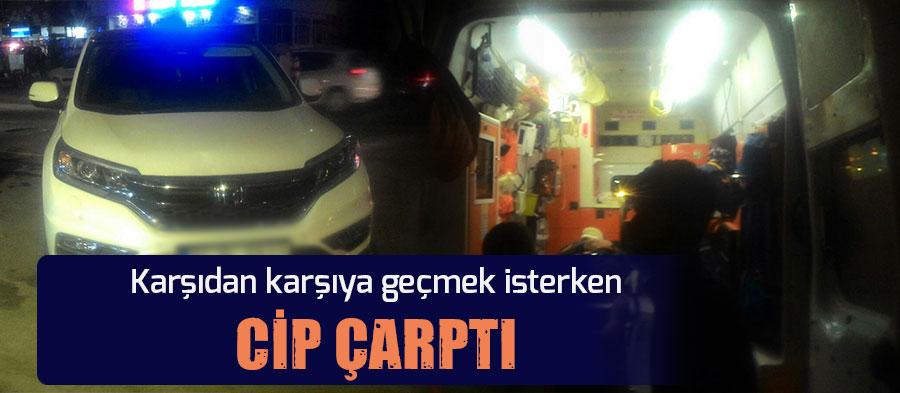 Cip, yayaya çarptı