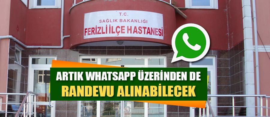 İlçe hastanesine WhatsApp ile randevu alınabiliyor