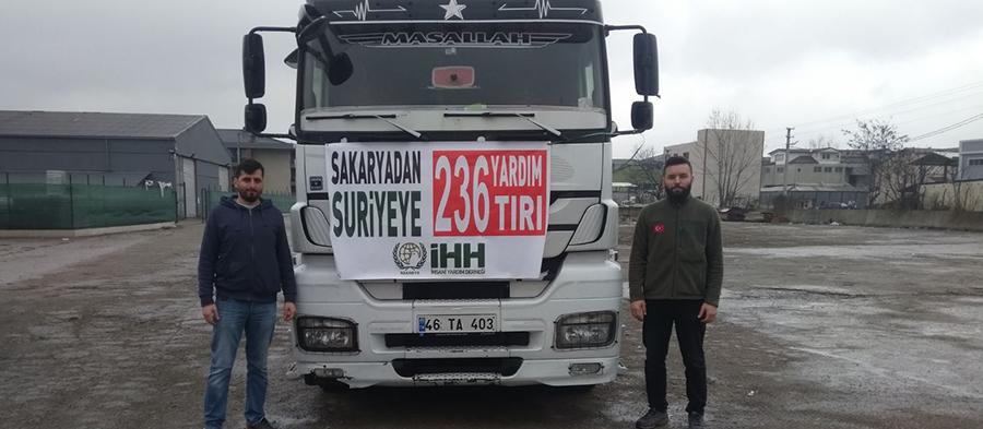 Sakaryadan Afrine 11 Tır İnsani Yardım