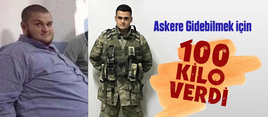 Askere Gidebilmek için 100 Kilo Verdi