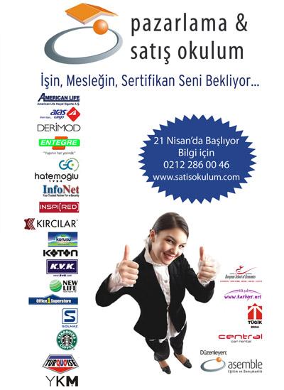 <p><font face="arial,helvetica,sans-serif" size="2"></font></p><p><font face="arial,helvetica,sans-serif"><font size="2"><strong>Nasıl Başvurulur?</strong> </font></font></p><p><font face="arial,helvetica,sans-serif" size="2">Sertifikalarını alan katılımcılar, eğitime sponsor olan şirketlerin sunduğu iş imkanlarından da yararlanabilecek. T&uuml;rkiye'nin &ouml;nde gelen şirketlerinde iş bulmak, pazarlama ve satış alanında kendini geliştirmek, uzmanlığını saygın bir sertifika ile g&ouml;stermek isteyen, her yaştan kişinin katılabileceği eğitim hakkında bilgi almak ya da kayıt yaptırmak isteyenler </font><font face="arial,helvetica,sans-serif" size="2"><a href="http://www.pazarlamavesatisokulum.com/default_skry.aspx">pazarlamavesatisokulum.com</a></font><font face="arial,helvetica,sans-serif" size="2"> adresine başvuru da bulunabilir ya da 0 212 2860046&nbsp; numaralı telefondan ayrıntılı bilgi alabilirler.</font></p><p><font face="arial,helvetica,sans-serif" size="2" color="#333399"><strong>G&uuml;&ccedil;l&uuml; bir satış kadrosuna sahip olan şirketlerin cirolarını y&uuml;zde&nbsp; &quot;30-40&quot;&nbsp; oranında artıracağını vurguluyor!</strong></font></p><p><font face="arial,helvetica,sans-serif" size="2">Satış Okulum projesini genel m&uuml;d&uuml;rl&uuml;ğ&uuml; d&ouml;neminde, satış elemanı bulma konusunda yaşadığı sıkıntılardan dolayı hayata ge&ccedil;irdiğini ifade eden Sinan Ergin, g&uuml;&ccedil;l&uuml; bir satış kadrosuna sahip olan şirketlerin cirolarını y&uuml;zde 30-40 oranında artıracağını vurguluyor. Ergin, Satış Okulum projesinin nasıl oluştuğunu ise ş&ouml;yle a&ccedil;ıklıyor:</font></p><p><font face="arial,helvetica,sans-serif" size="2" color="#333399">&quot;T&uuml;rkiye'nin şu an ciddi anlamda satış elemanına ihtiyacı var. Bu ihtiyacın neredeyse 3 milyonun &uuml;zerinde olduğu tahmin ediliyor. Sonu&ccedil;ta ne kadar iyi, ne kadar kaliteli, ne kadar benzersiz &uuml;retmiş olursanız olun, &uuml;r&uuml;n ya da hizmeti satacak iyi bir satıcıya ihtiyacınız olacak. &Ccedil;&uuml;nk&uuml; artık satılan &uuml;r&uuml;nlerin hepsi &ccedil;ok kaliteli, hepsi birbirine benziyor. Siz ne kadar farkındalık oluşturmaya &ccedil;alışsanız da &uuml;r&uuml;n sonu&ccedil;ta pazara ulaşırken bir satış elemanından ge&ccedil;iyor. Sizin satış kadronuz ne kadar başarılıysa o kadar başarı elde edersiniz. Biz bu felsefeyle yola &ccedil;ıktık. Amacımız, satış ve pazarlama alanında kendine kariyer planı &ccedil;izen herkese eşit imkan vermek oldu. Biz de bu ama&ccedil; doğrultusunda T&uuml;rkiye'deki t&uuml;m kişiler, İstanbul'daki de Erzurum'daki de eşit eğitim alsın dedik ve sonunda b&ouml;yle bir sistem geliştirdik.&quot;</font></p>