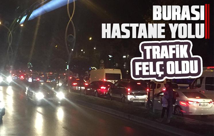 Trafik felç oldu