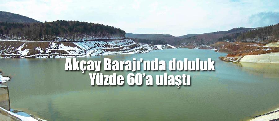 Akçay Barajında su seviyesi yüzde 60a ulaştı