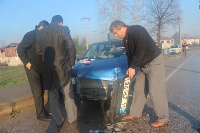 Akyazı'da zincirleme trafik kazası