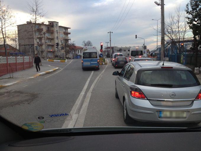 Sakarya'da trafik terörü manzarası...