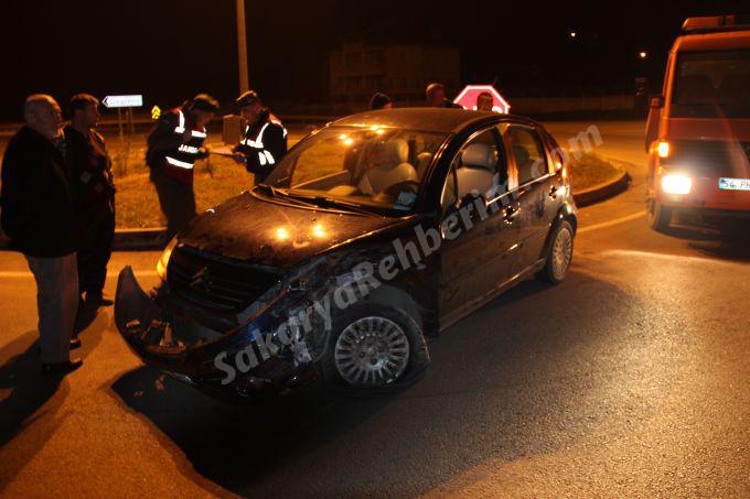 Karasu'da trafik kazası!