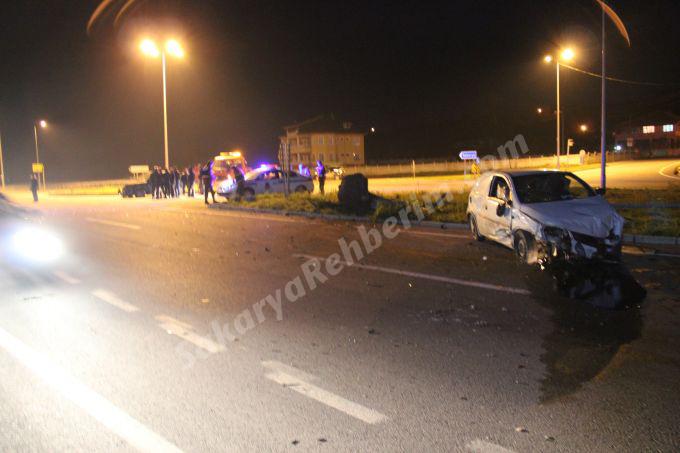 Karasu'da trafik kazası!