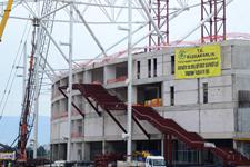 Turan, Sakaryaspor Stadyumu inşaatında incelemeler yaptı