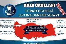 Kale Okulları Türkiye Geneli  Online Deneme Sınavı Düzenliyor